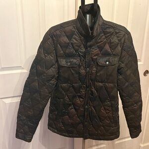 Scotch & Soda Army Camouflage Quilted Puffer Jacke